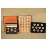 State Quarters Set & 24Kt Gold Plated 2000 Coin Set,