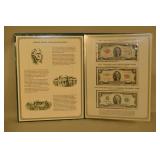 Two Dollar Notes Folio, Including A 1928-G $2 Note!