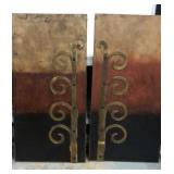 Pair of Mixed Media Wall Art  Y15D