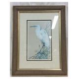 Signed and Numbered American Egret Print K15E