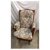 Wooden Rocking Chair w/ Cushion Q8B