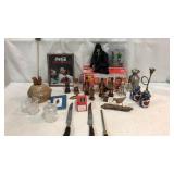 Bin of Collectibles (Figurines, Glass, More) Q7A