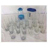 Glassware and 2 Water Pitchers U9B