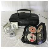 Panasonic Security net, Sony Boombox, & CD