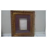 Large Gold-Gilt Frame w/Glass & Matting U15D