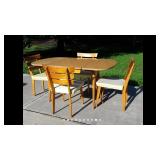 Table & 4 Heywood Wakefield-Lloyd Chairs U4A