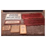 7 Wood & Plastic Signs U9C