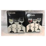 2 Boxes of Bohemia Crystal Glasses Q7A