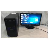 Asus Computer Tower w/ Samsung Monitor Q7A
