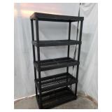 5 Shelf Plastic Shelving Unit X4C