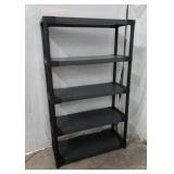 5 Shelf Plastic Shelving Unit X4C
