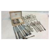 Flatware Set & Sterling Fruit Knives K16J