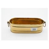 Brass Oval Planter