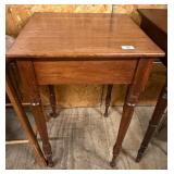 Walnut Single Drawer Side Table
