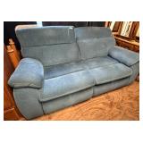 Blue Recliner Love Seat