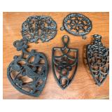 5 Cast Iron Trivets