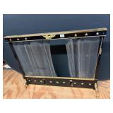 Black And Gold Fireplace Screen