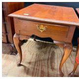 Cherry Broyhill Queen Anne Style End Table
