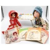 Holly Hobbie Dolls, TV Tray, Magazines