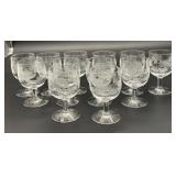 Etched Wine Glasses