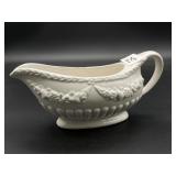 Ceramica Stefani White Floral Gravy Boat