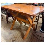 Trestle Style Side Table
