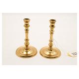 Pair Of Hampton Brass Candle Sticks 4 In.