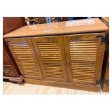 Stereo Cabinet With Louvered Doors