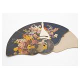 Vintage Tri-Fold Cardboard Advertising Fan