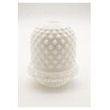 Fenton Milk Glass Hobnail Fairy Lamp