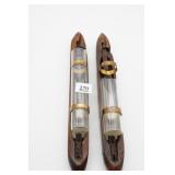 Weaving Shuttle Bud Vases - As Is