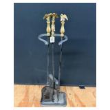 Eagle Handle Fireplace Set