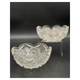 Cut Glass Bowls - Chipped