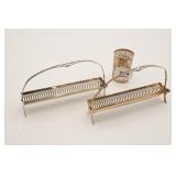 Sterling Serving Trays And Sterling Engraved Cup