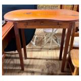 Pine Kidney Shaped Wooden Vanity