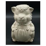 Apco Ceramic Lamb Cookie Jar - As Is
