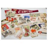 Assorted Greeting Cards And Circus Pendant