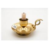 Brass Chamberstick Candle Holder 4 In.