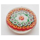 Murano Millefiori Glass Paperweight