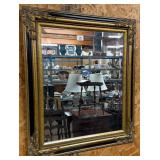 Black And Gold Ornate Mirror