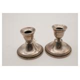 Sterling Silver Monogrammed Candle Stick