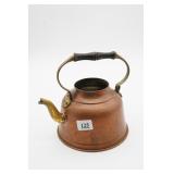 Copper Tea Kettle With Wood Handle