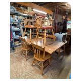 Maple Dining Room Table And 6 Chairs