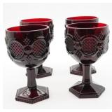 Avon Cape Cod Ruby Red Goblets