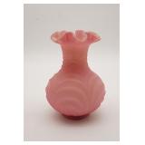 Fenton Rose Satin Drapery Vase