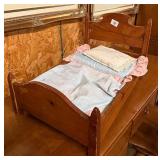 Doll Bed With Coverlets For Dolls