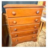 Maple 5 Drawer Dresser