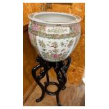 Chinese Famille Rose Porcelain Fishbowl Planter