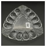 L.E. Smith Triangle Deviled Egg Plate