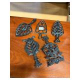 5 Cast Iron Trivets